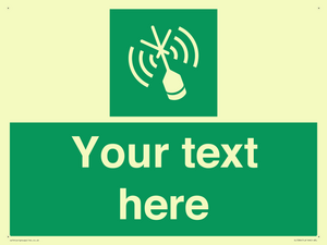 Custom sign safe condition Emergency position beacon